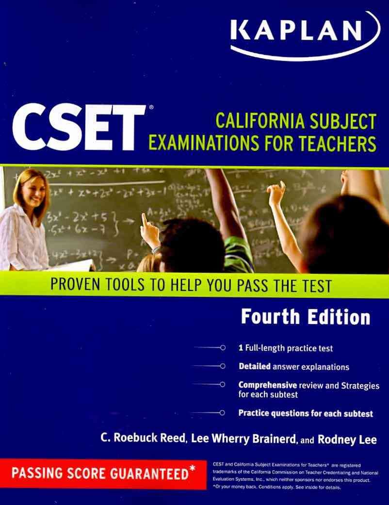 Kaplan CSET: California Subject Examinations for Teachers,Used