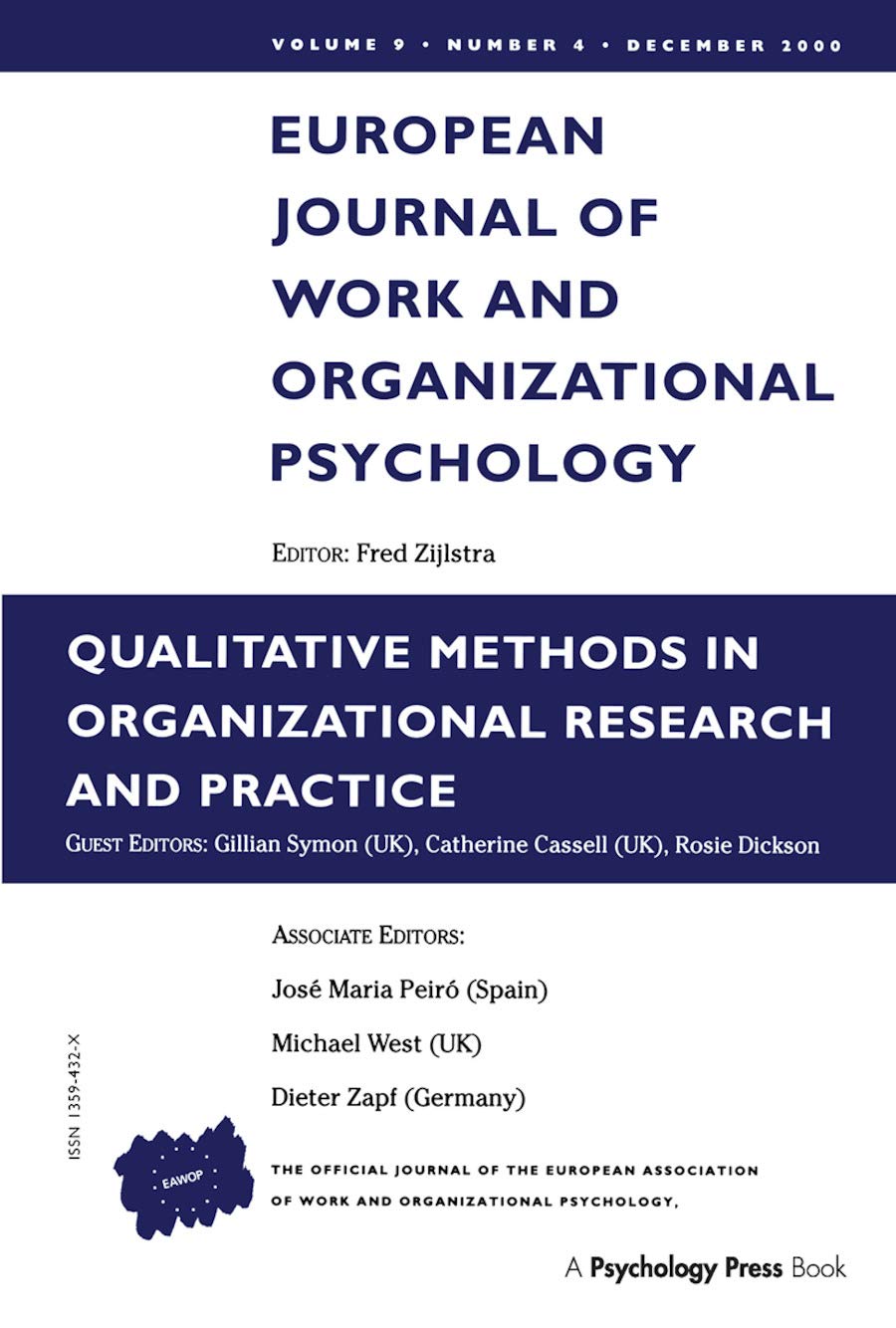Qualitative Methods in Organizational Research and Practice,Used