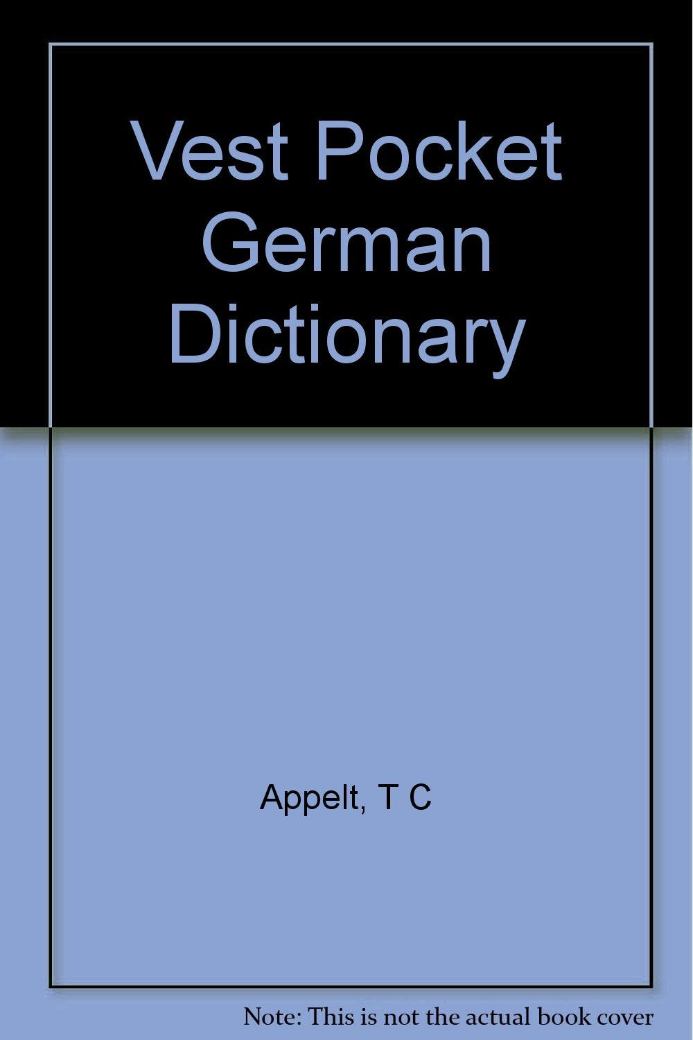 Vest Pocket German Dictionary,Used