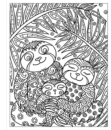 Zendoodle Coloring: Sleepy Sloths: Calm Creatures to Color and Display,Used