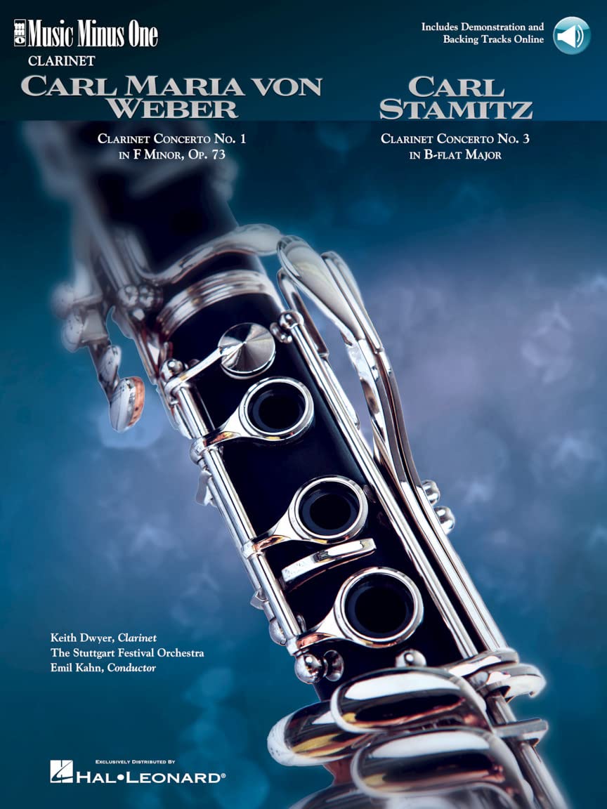 Weber: Concerto No. 1 in F Minor Op. 73 & Stamitz: Concerto No. 3 in B Flat for Clarinet: Music Minus One Clarinet,New