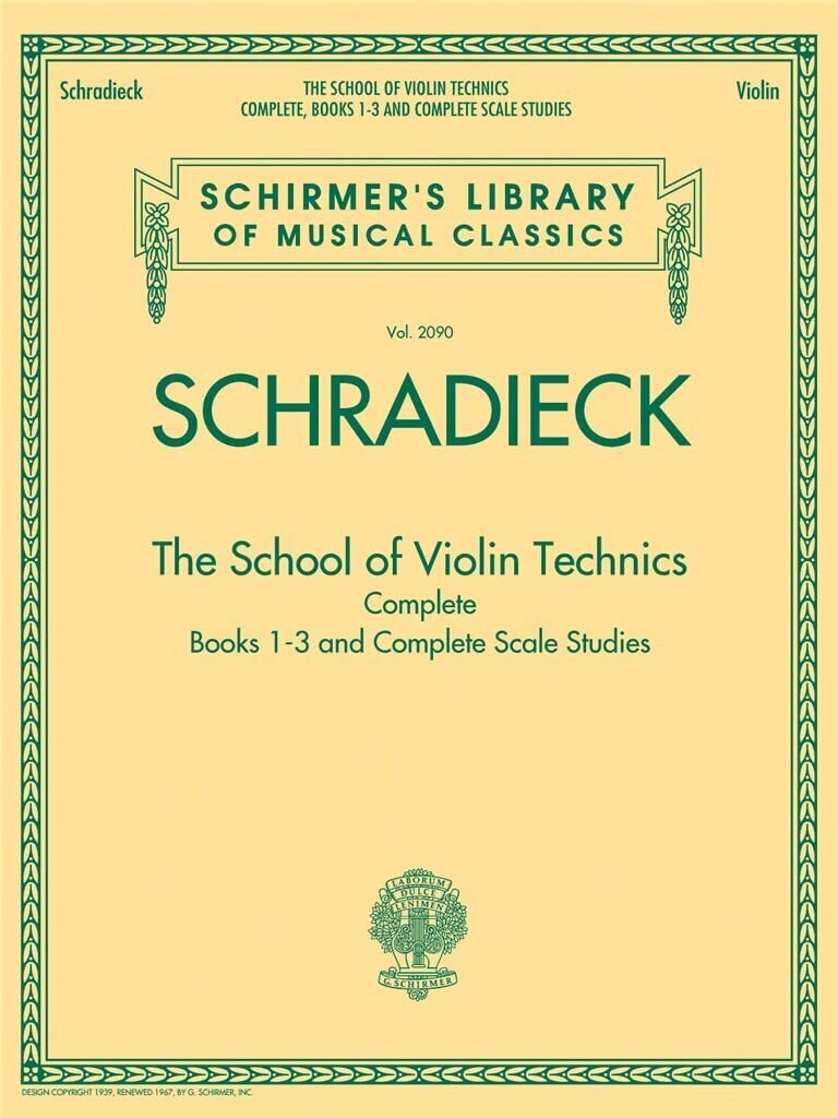 School For Violin Technics: Complete Books 13 And Complete Scale Studies (Schirmer's Library of Musical Classics, 2090),New