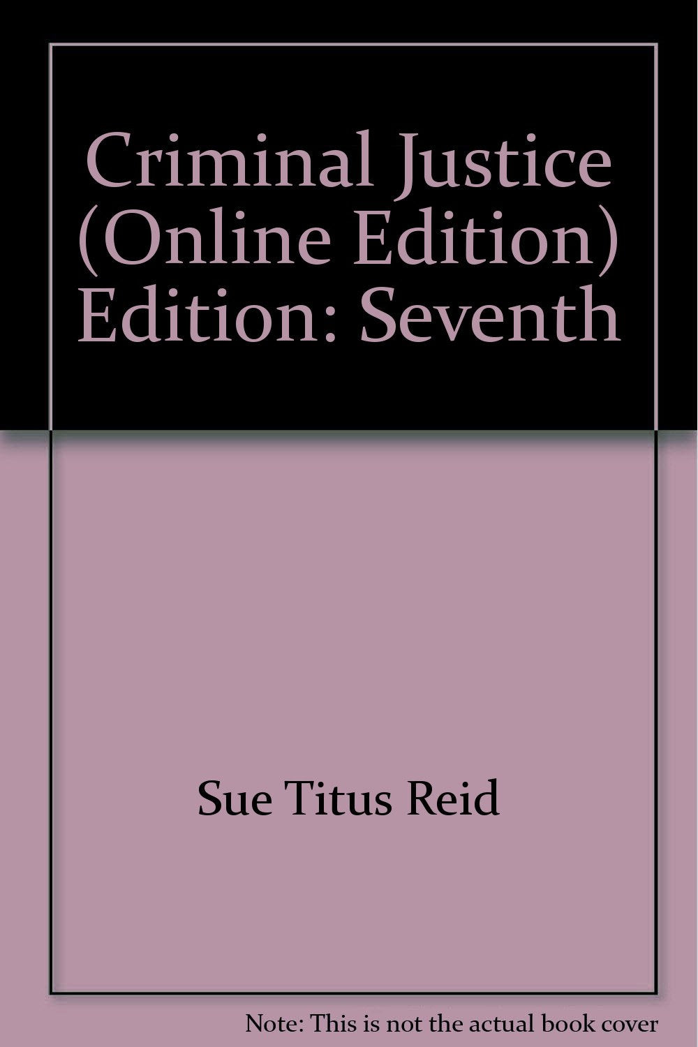 Criminal Justice (Online Edition),Used