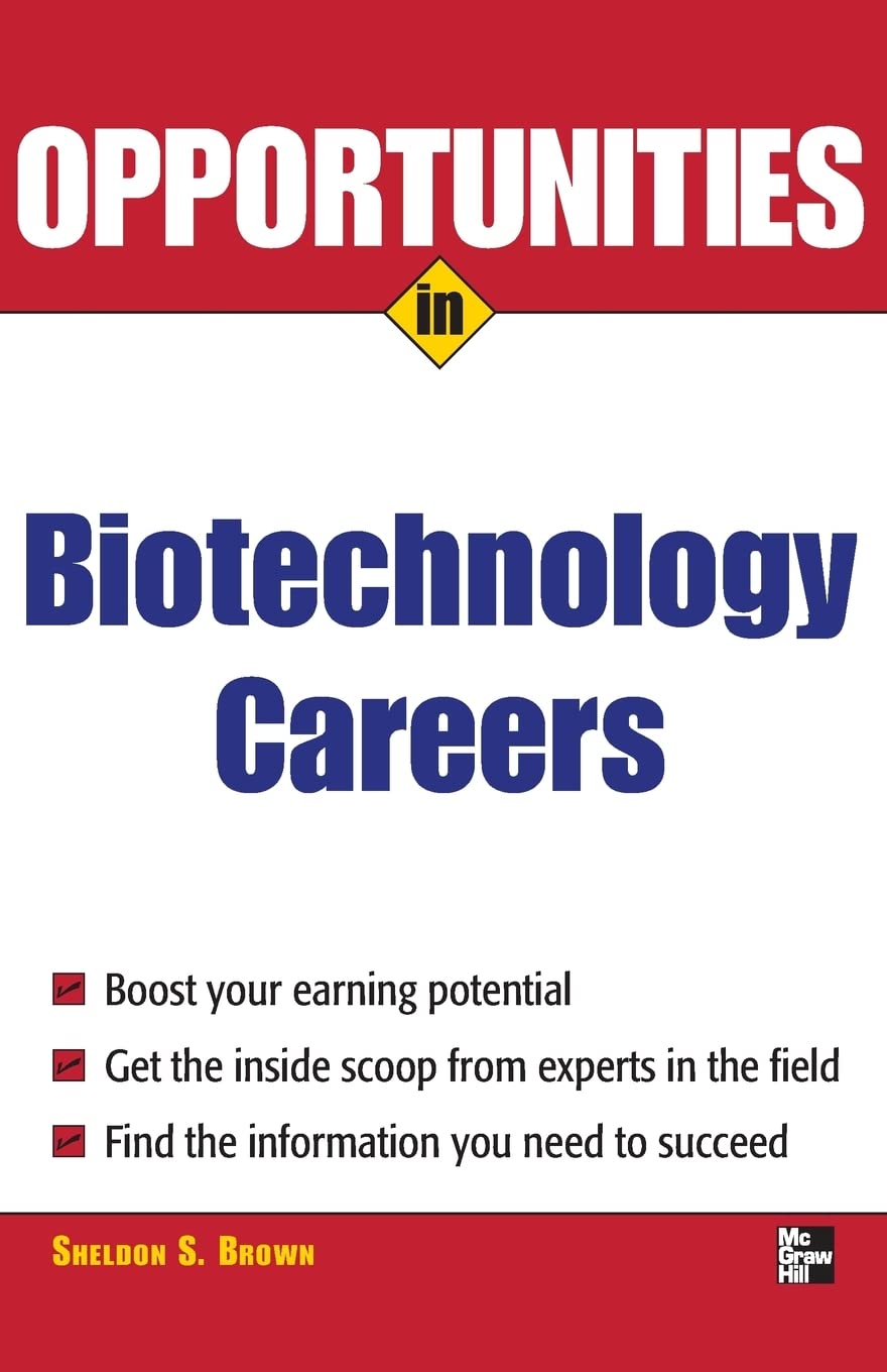 Opportunities in Biotech Careers (Opportunities inSeries),Used