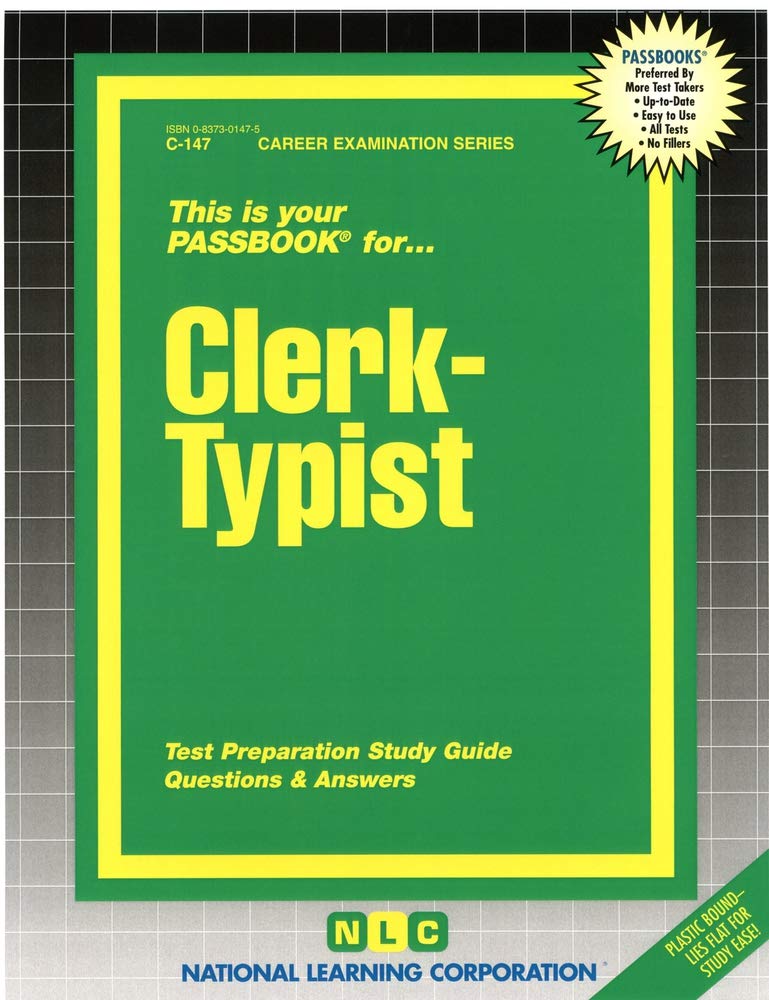 Clerktypist(Passbooks) (Career Examination Series),Used