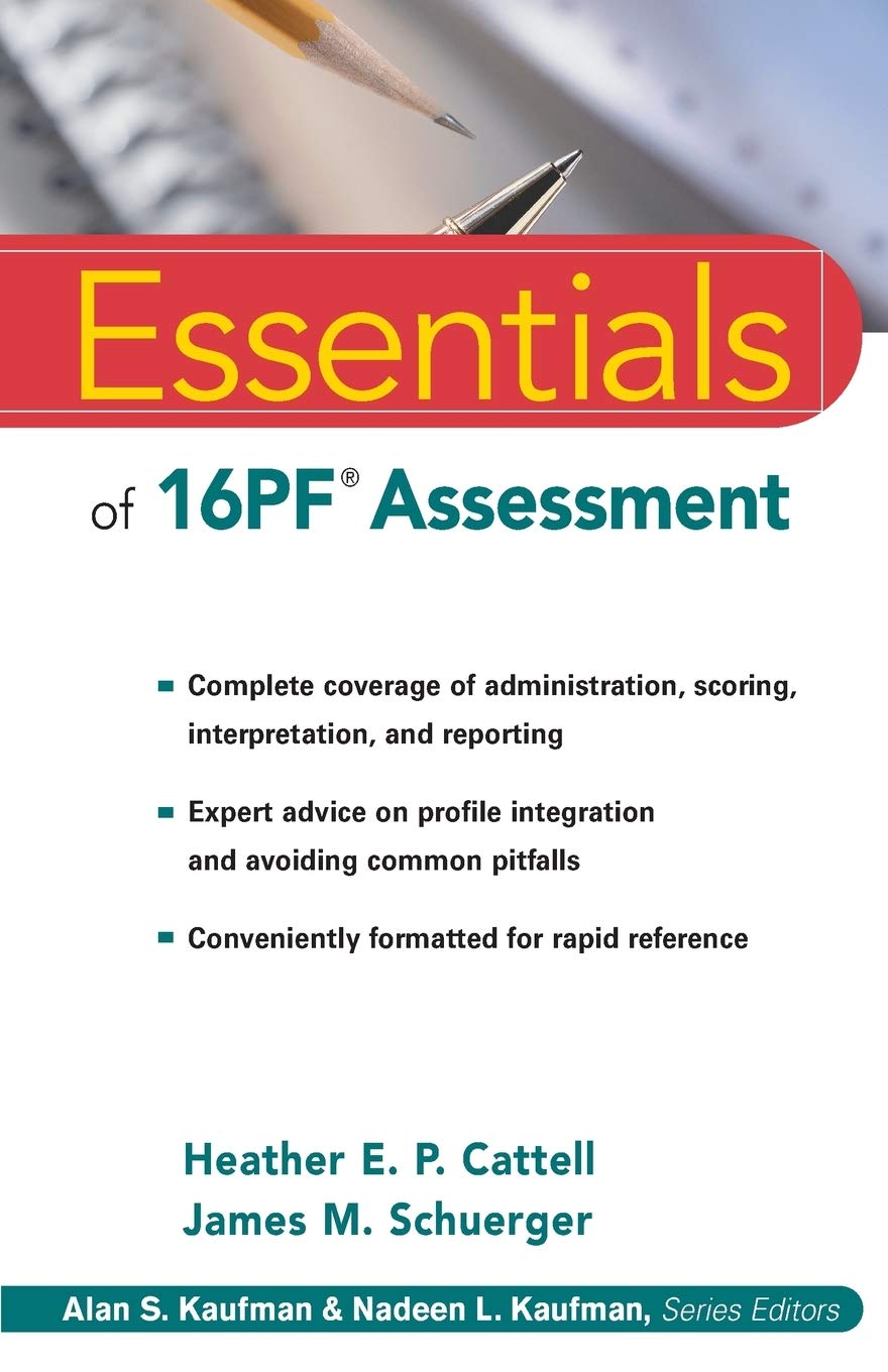 Essentials Of 16Pf Assessment,New