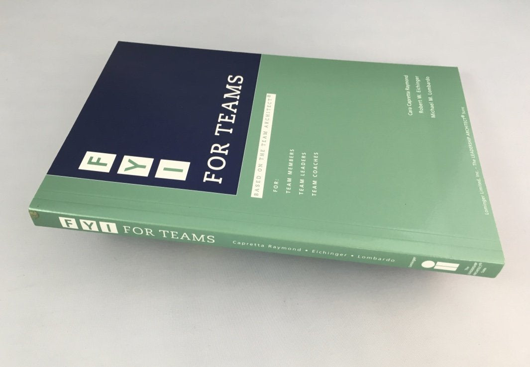 Fyi, For Teams: Based On The Team Architect (The Leadership Architect Suite),Used