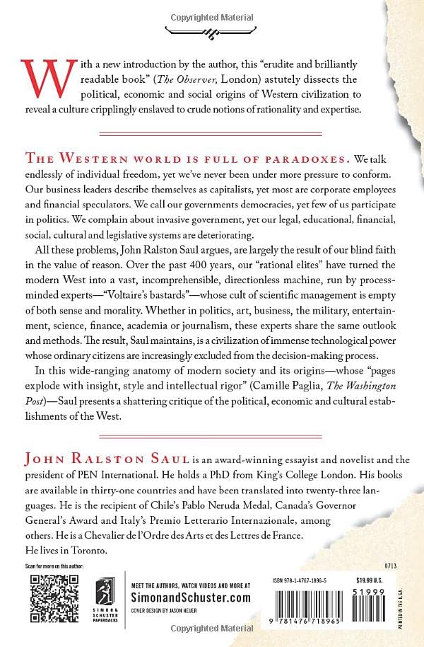 Voltaire's Bastards: The Dictatorship of Reason in the West,Used