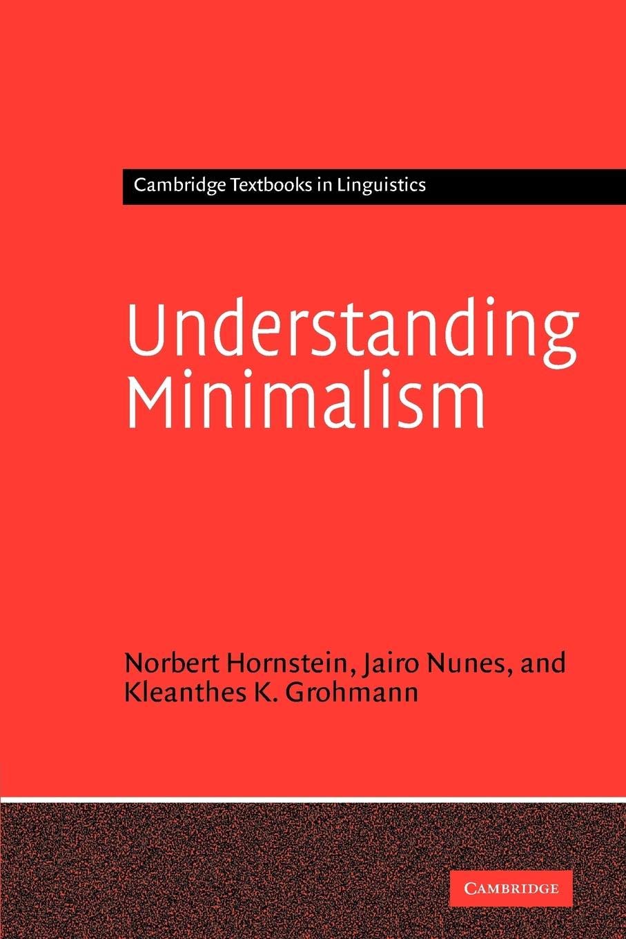 Understanding Minimalism (Cambridge Textbooks in Linguistics),Used
