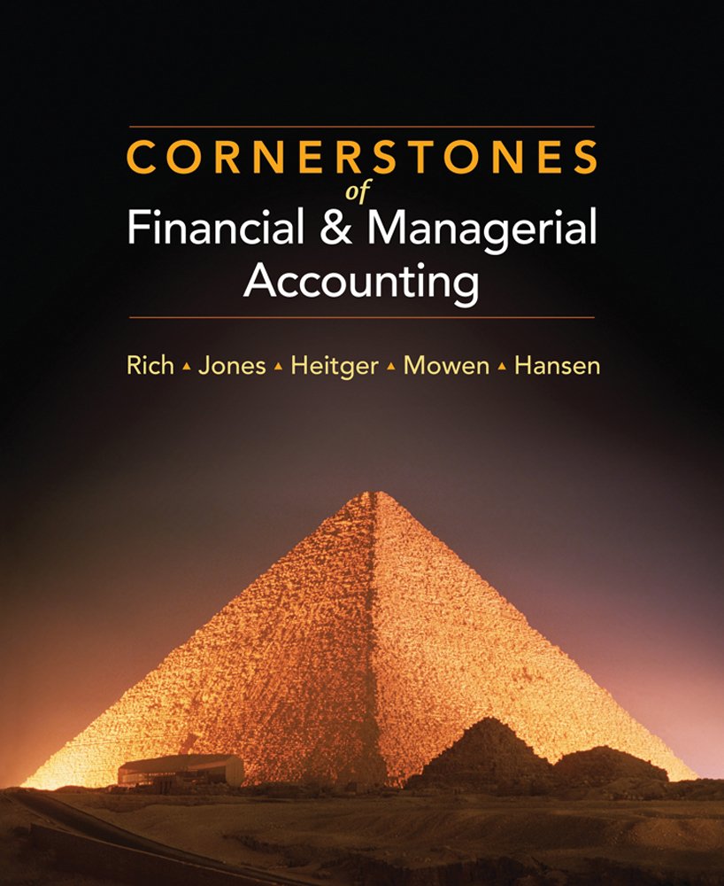 Cornerstones of Financial and Managerial Accounting,Used