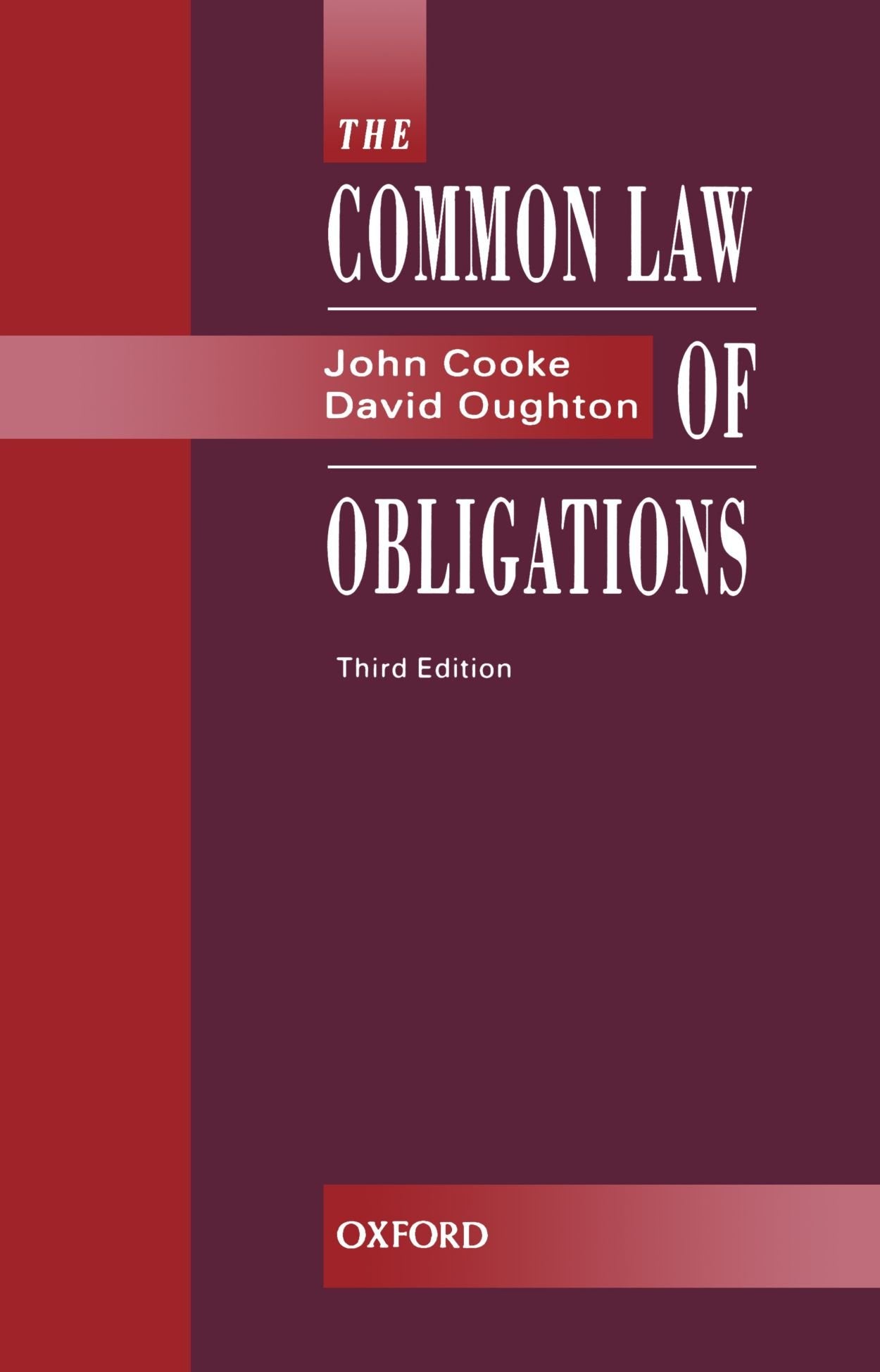 The Common Law Of Obligations