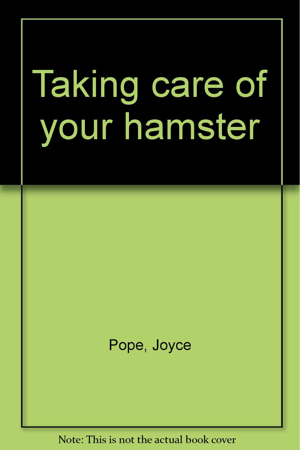 Taking care of your hamster,Used