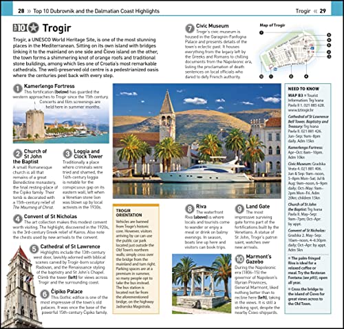 Top 10 Dubrovnik and the Dalmatian Coast (Pocket Travel Guide),Used