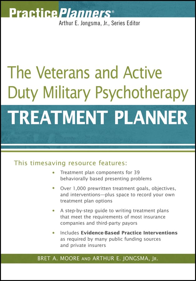 The Veterans and Active Duty Military Psychotherapy Treatment Planner,Used