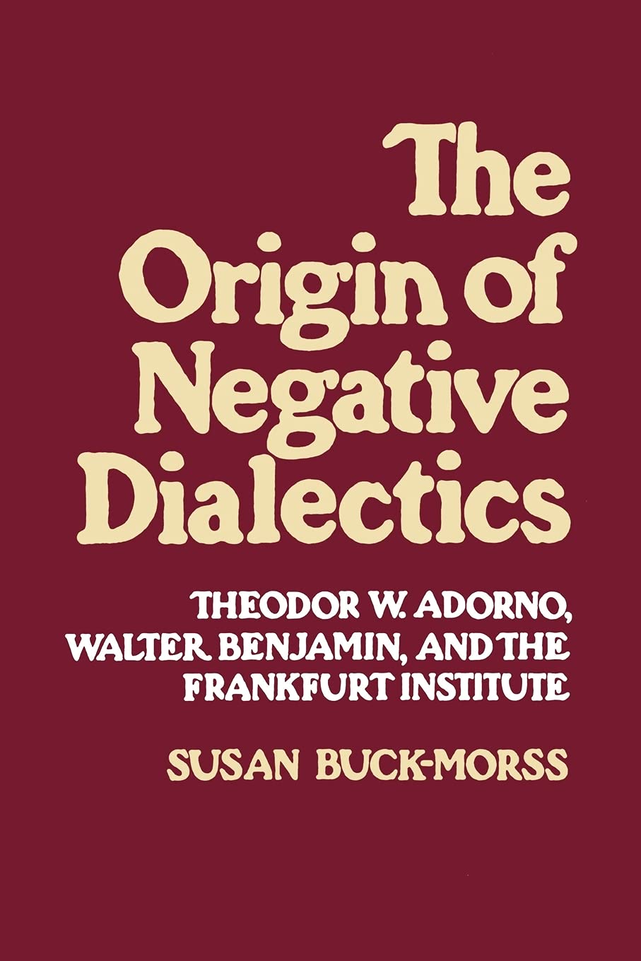 Origin of Negative Dialectics,Used