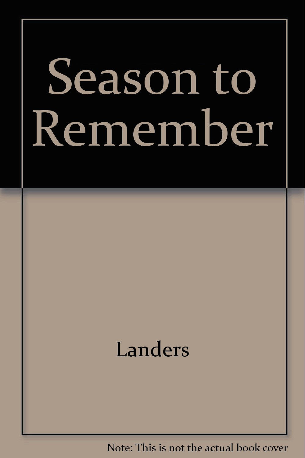 Season to Remember,Used