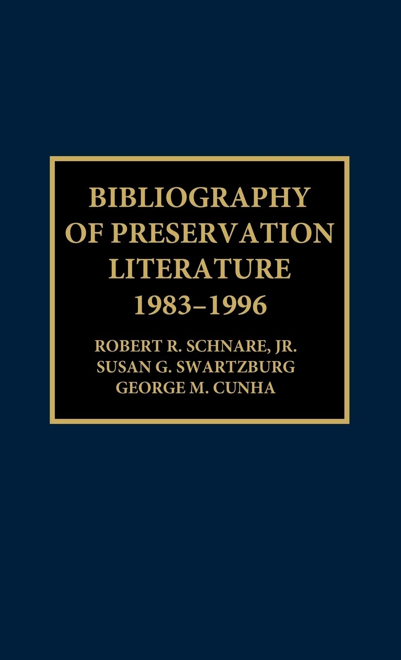Bibliography Of Preservation Literature, 19831996,Used