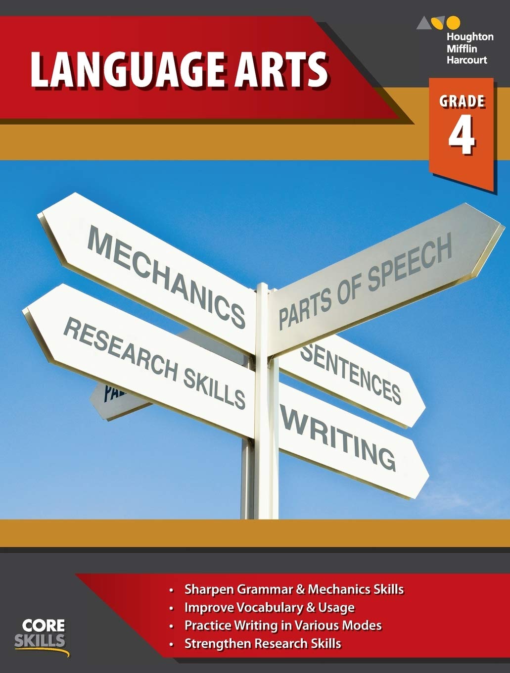 SteckVaughn Core Skills Language Arts: Workbook Grade 4,Used