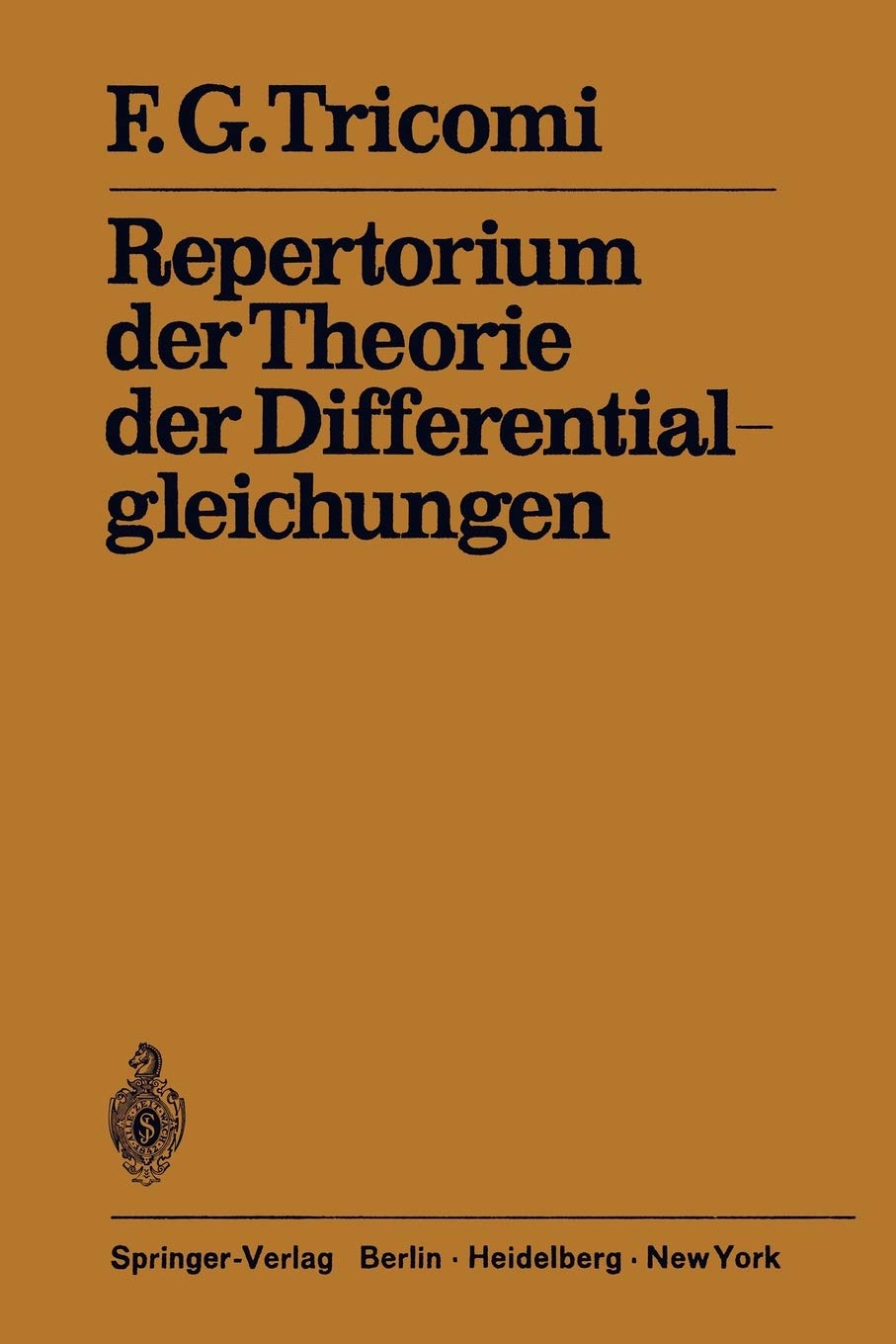Repertorium Der Theorie Der Differentialgleichungen (German Edition),Used