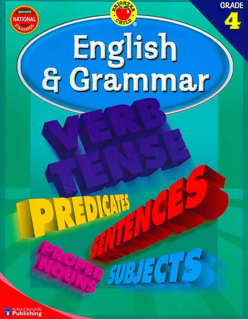 English & Grammar, Grade 4 (Brighter Child Workbooks),Used