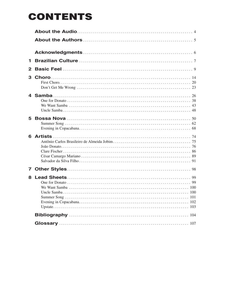 Brazilian Piano Choro, Samba, and Bossa Nova Hal Leonard Keyboard Style Series (Book/Online Audio),New