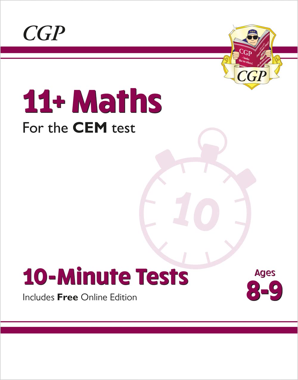New 11+ CEM 10Minute Tests: Maths Ages 89 (with Online Edition) (CGP 11+ CEM),Used