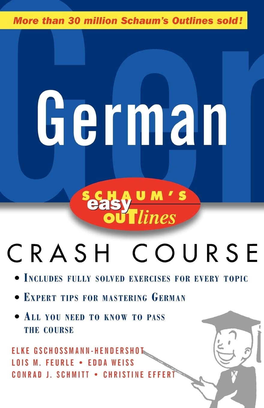 Schaum's Easy Outline of German (Schaum's Easy Outlines),Used