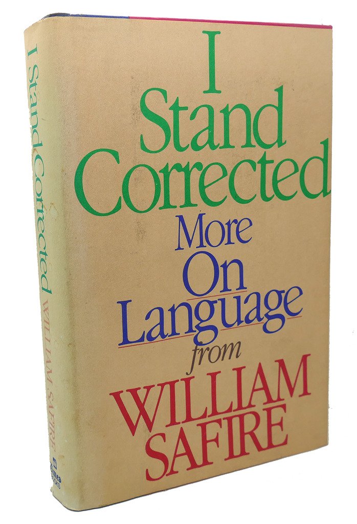 I Stand Corrected: More on Language,Used