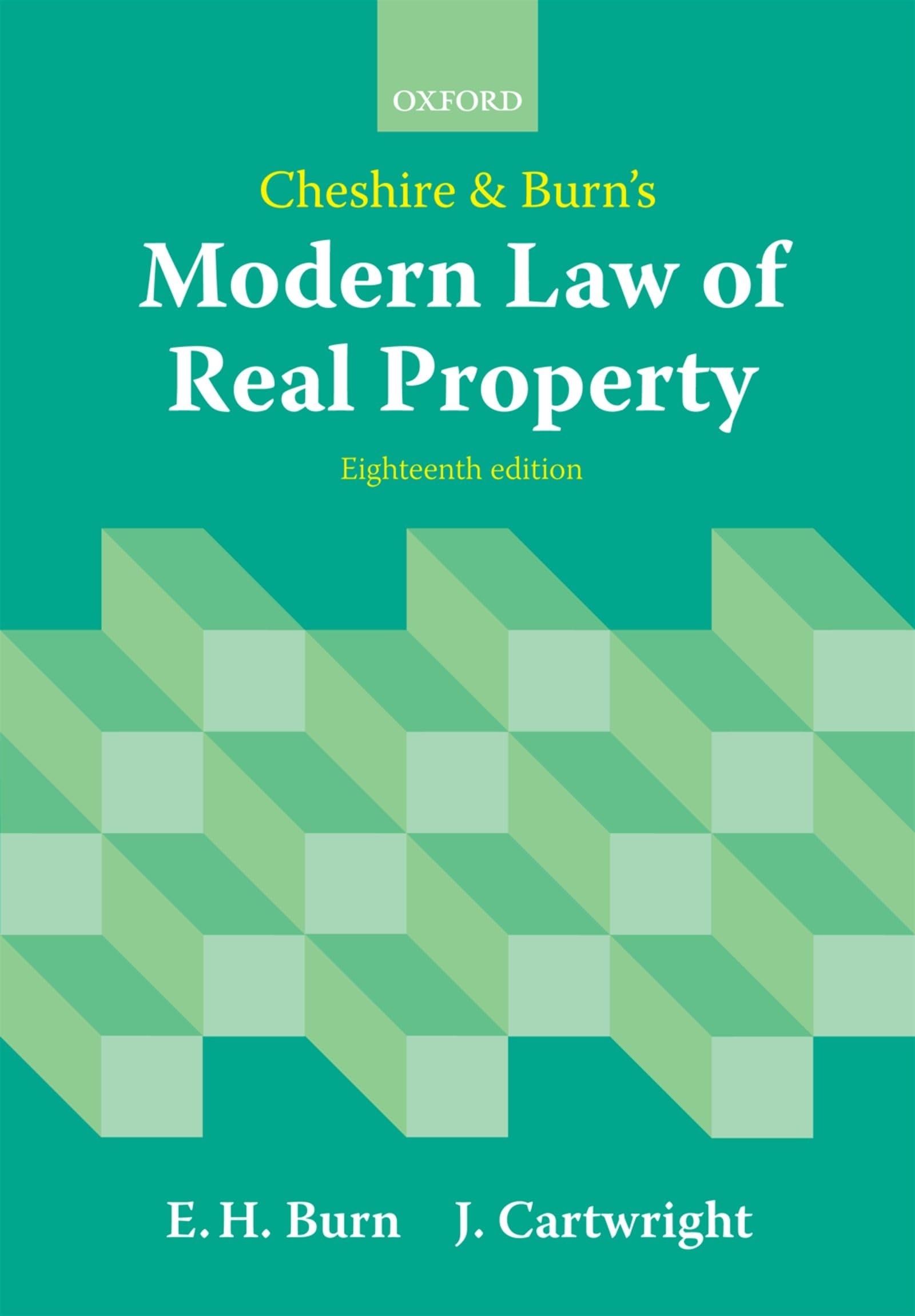 Cheshire And Burn'S Modern Law Of Real Property
