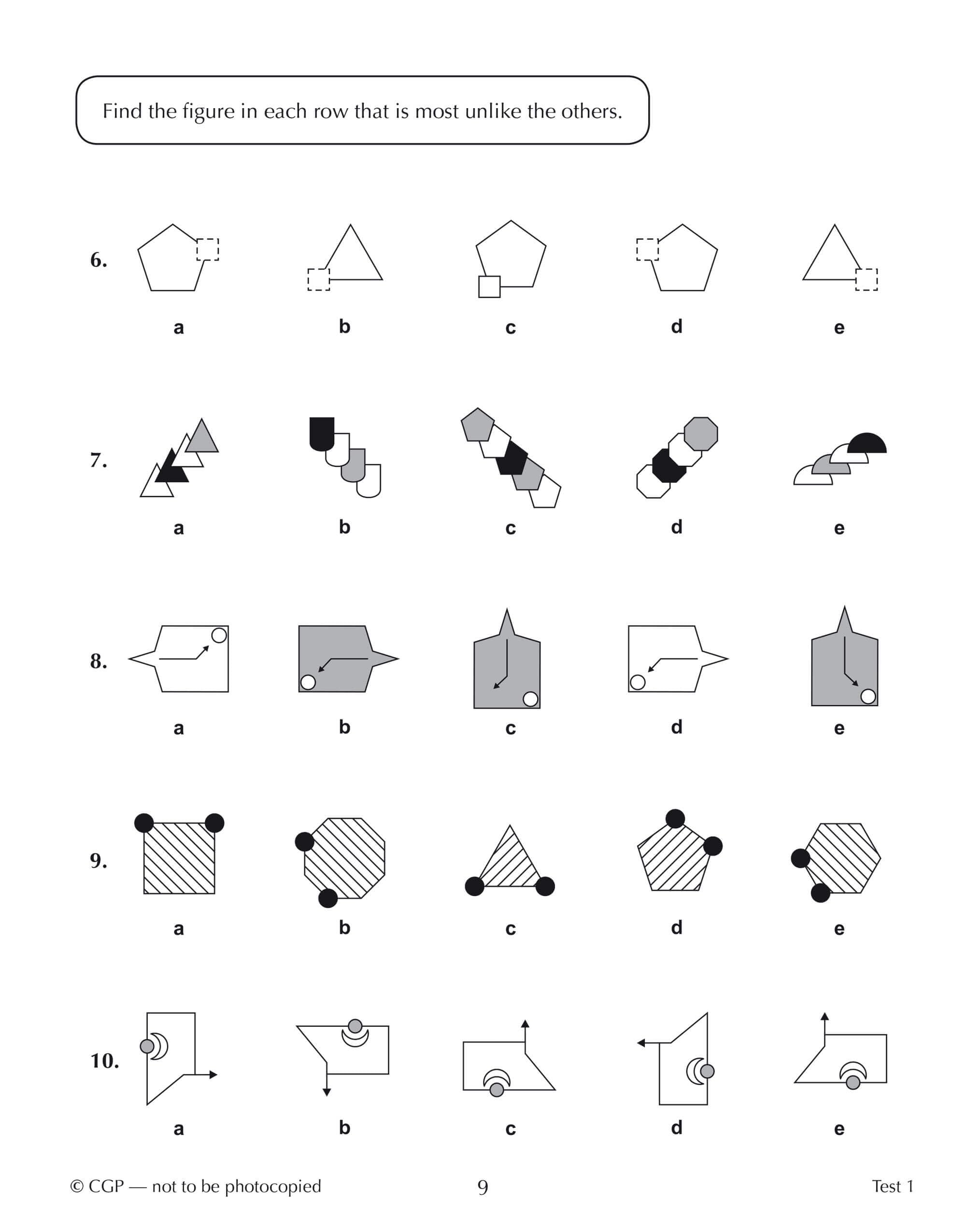 New 11+ CEM 10Minute Tests: NonVerbal Reasoning Ages 910 (with Online Edition) (CGP 11+ CEM),Used