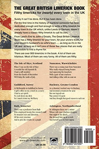 The Great British Limerick Book: Filthy Limericks for (Nearly) Every Town in the UK,Used