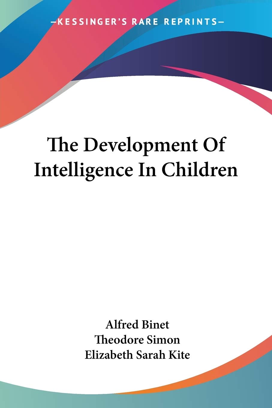 The Development Of Intelligence In Children,Used