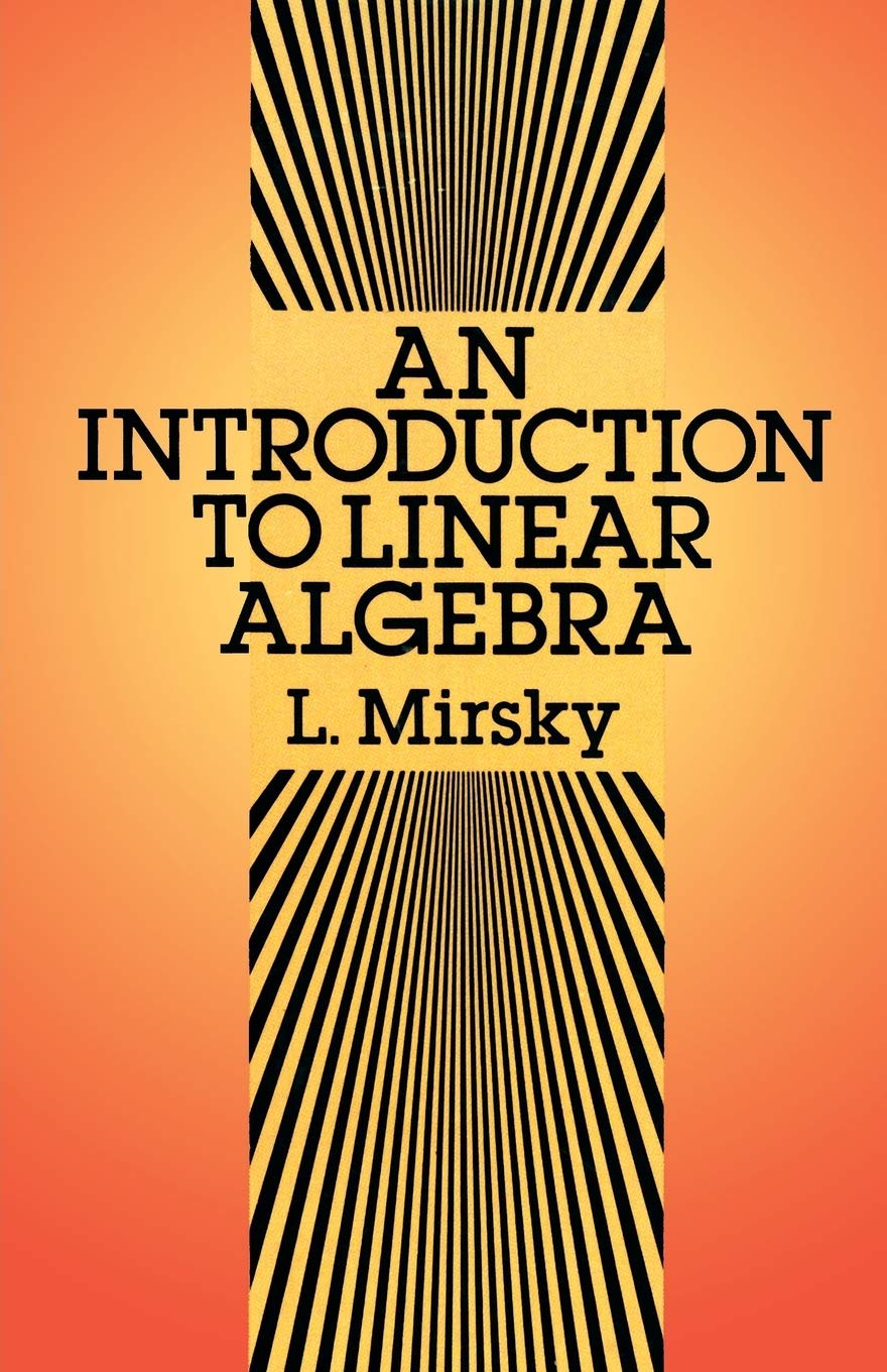 An Introduction To Linear Algebra (Dover Books On Mathematics)