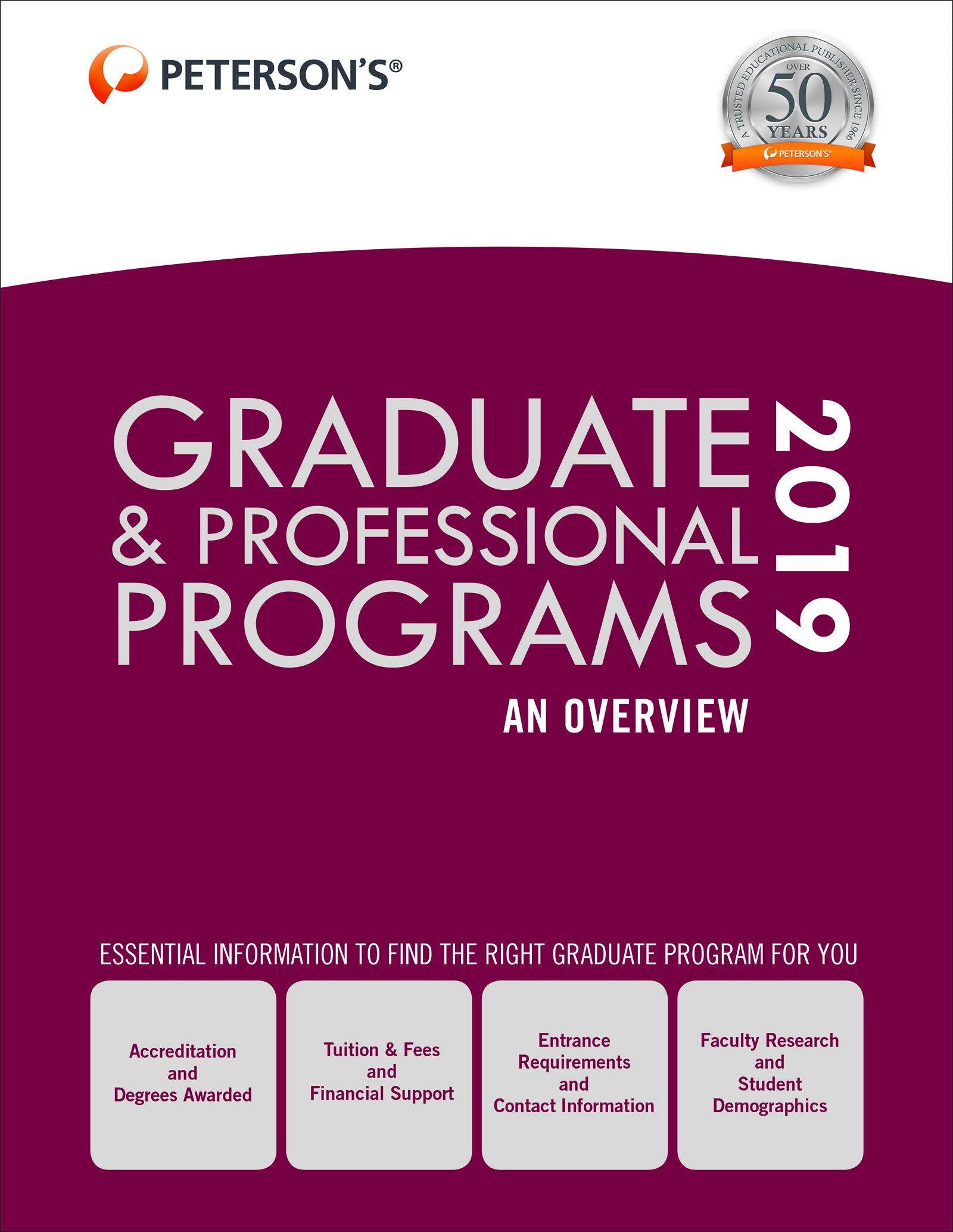 Graduate & Professional Programs: An Overview 2019 (Grad 1),Used