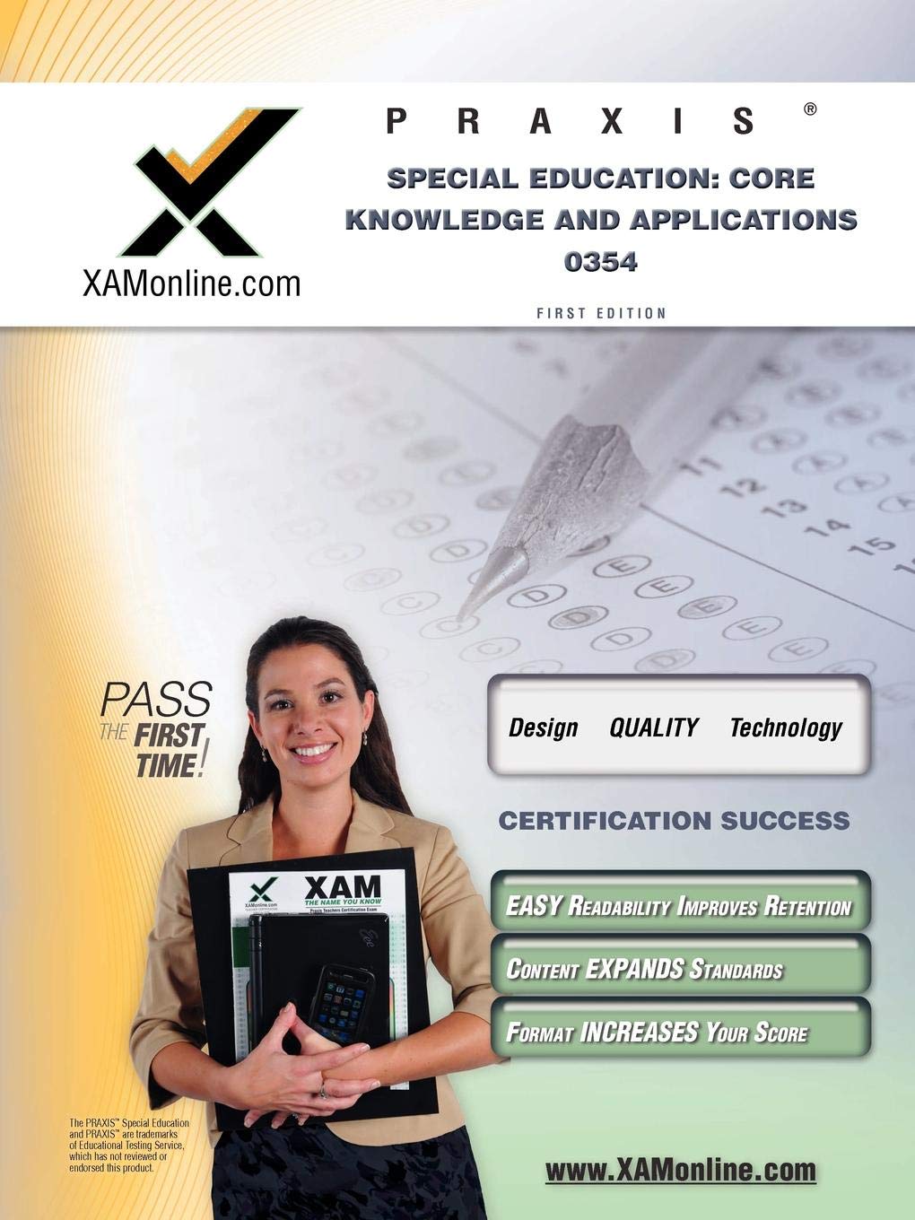 Praxis Special Education: Core Knowledge and Applications 0354 Teacher Certification Test Prep Study Guide (Praxis, 1),Used