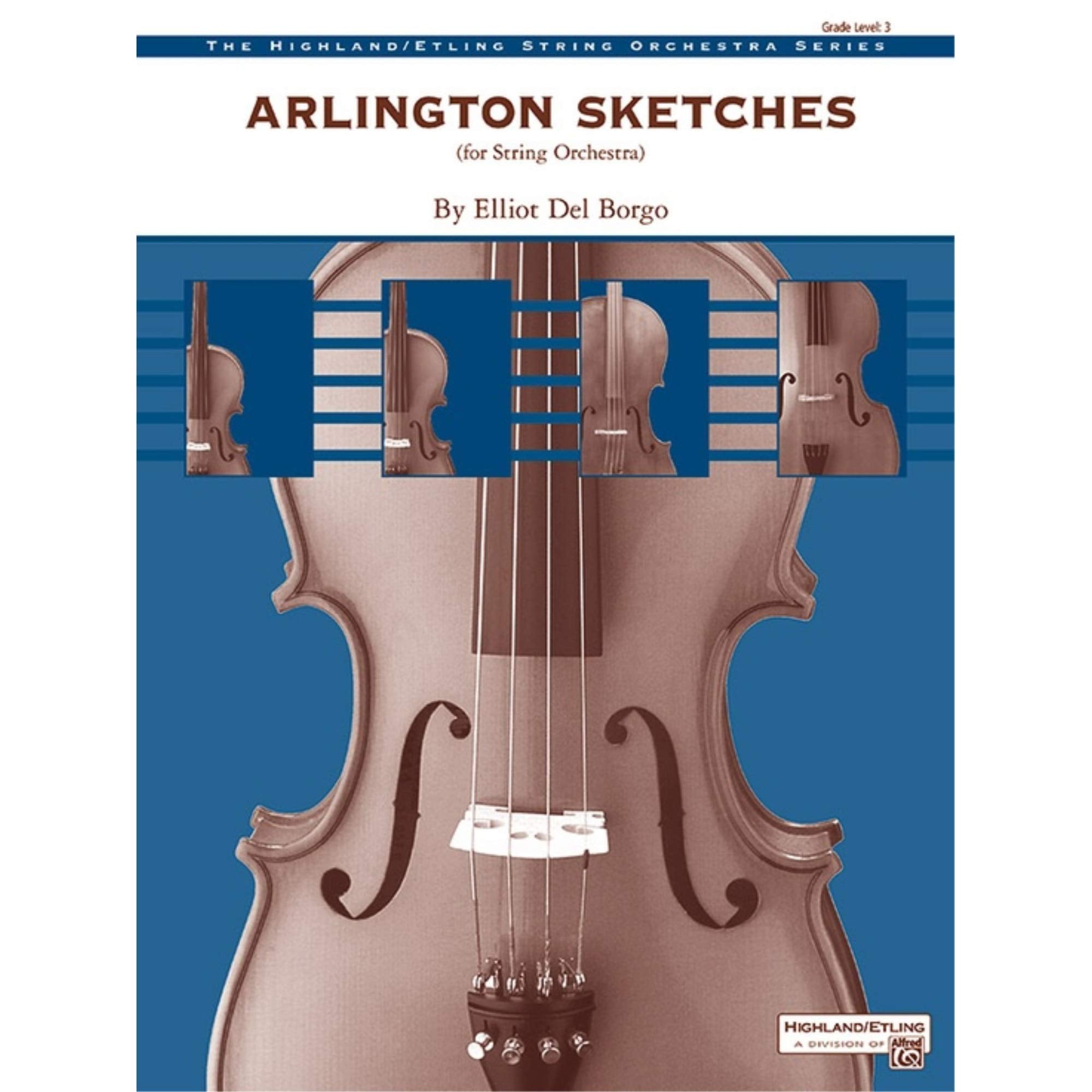 Arlington Sketches: Conductor Score (Highland/Etling String Orchestra),Used