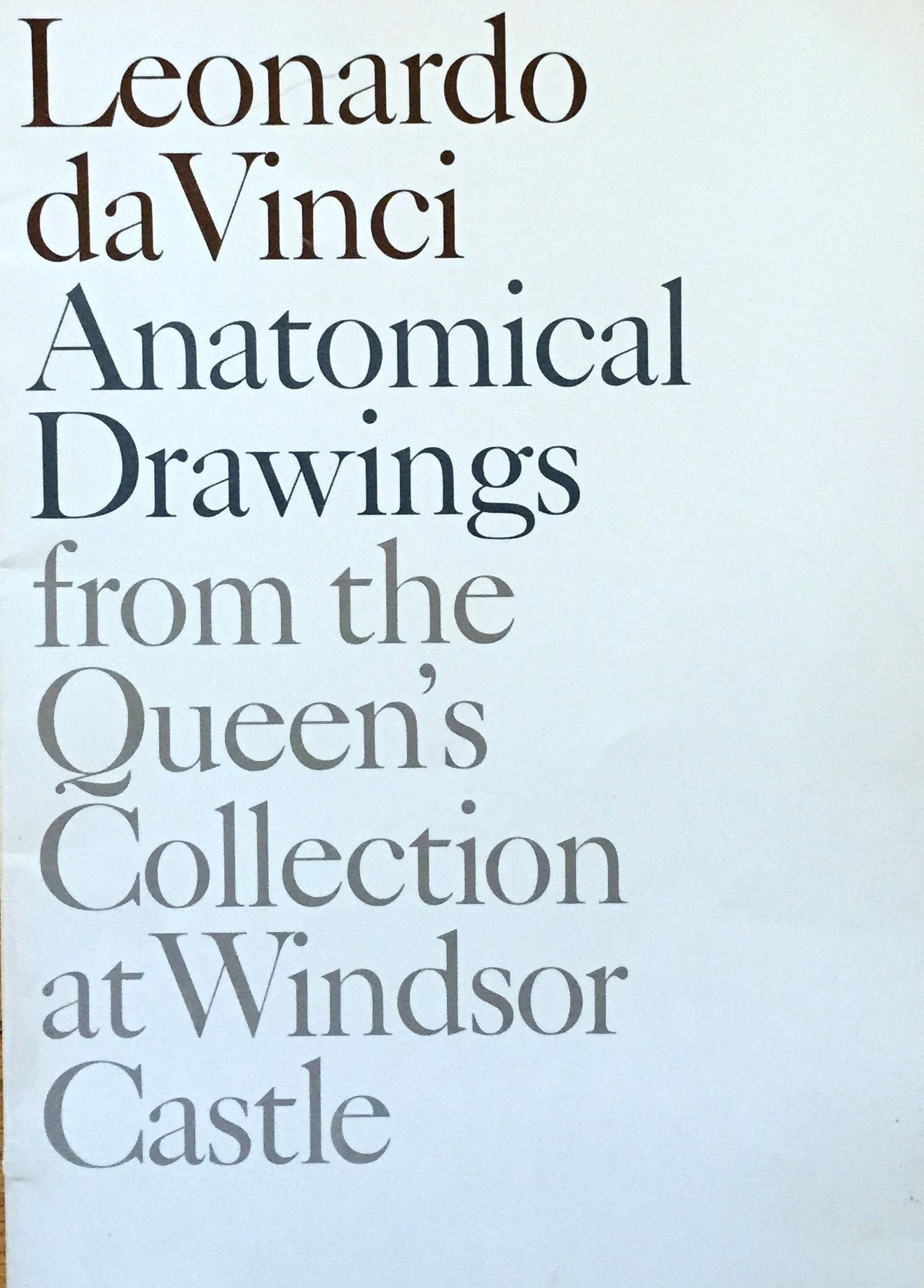 Leonardo da Vinci, anatomical drawings from the Queen's Collection at Windsor Castle,Used