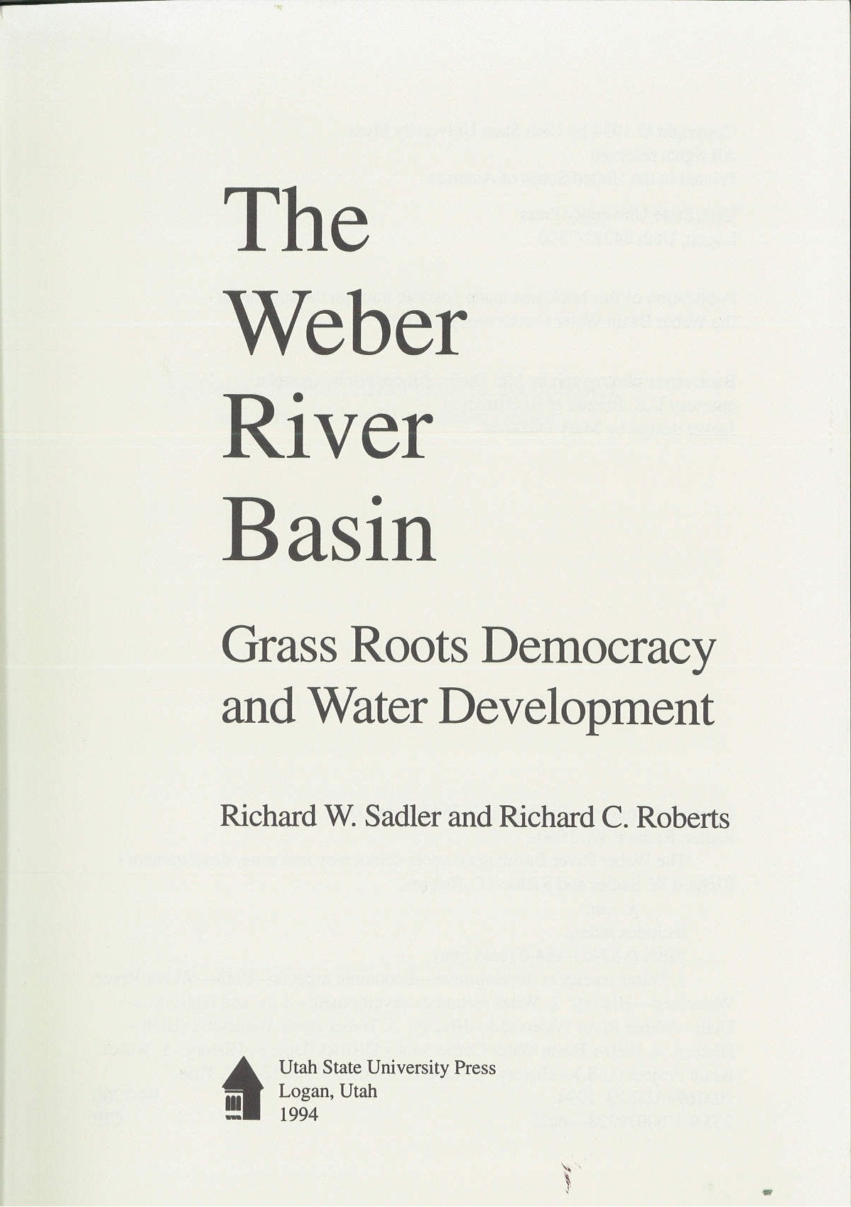 Weber River Basin,Used