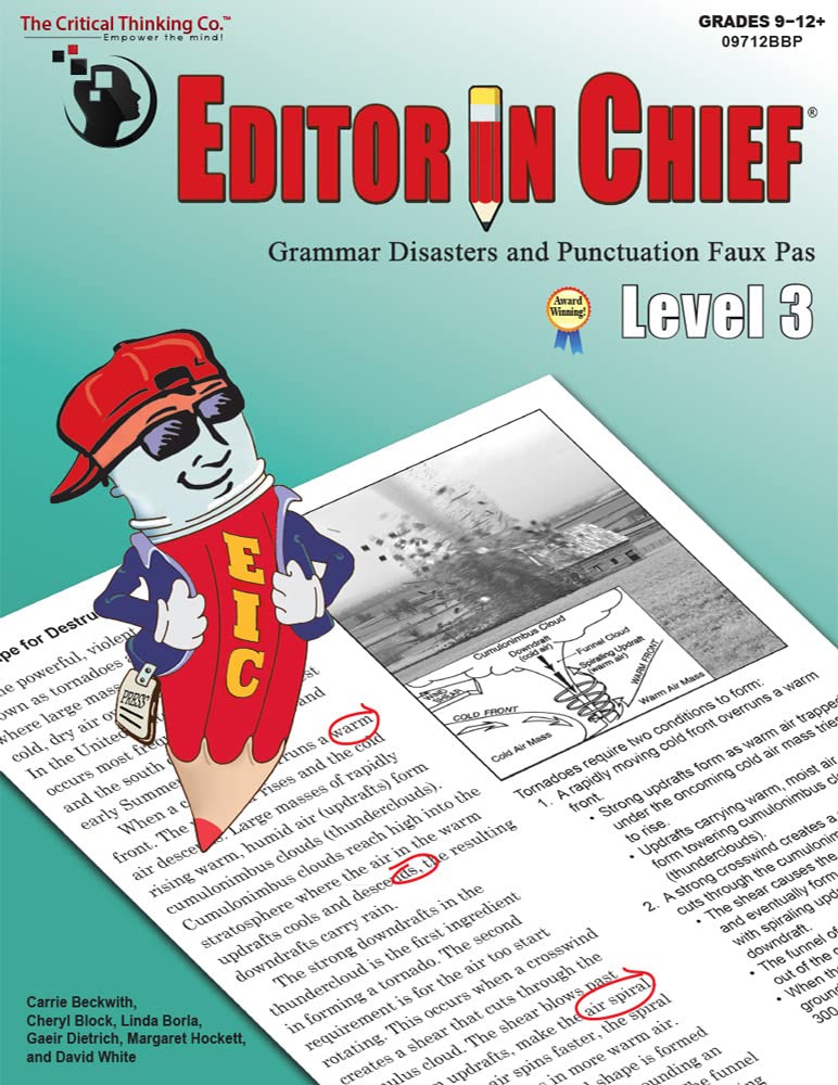 Editor In Chief Level 3 Workbook Grammar Disasters & Punctuation Faux Pas (Grades 912)