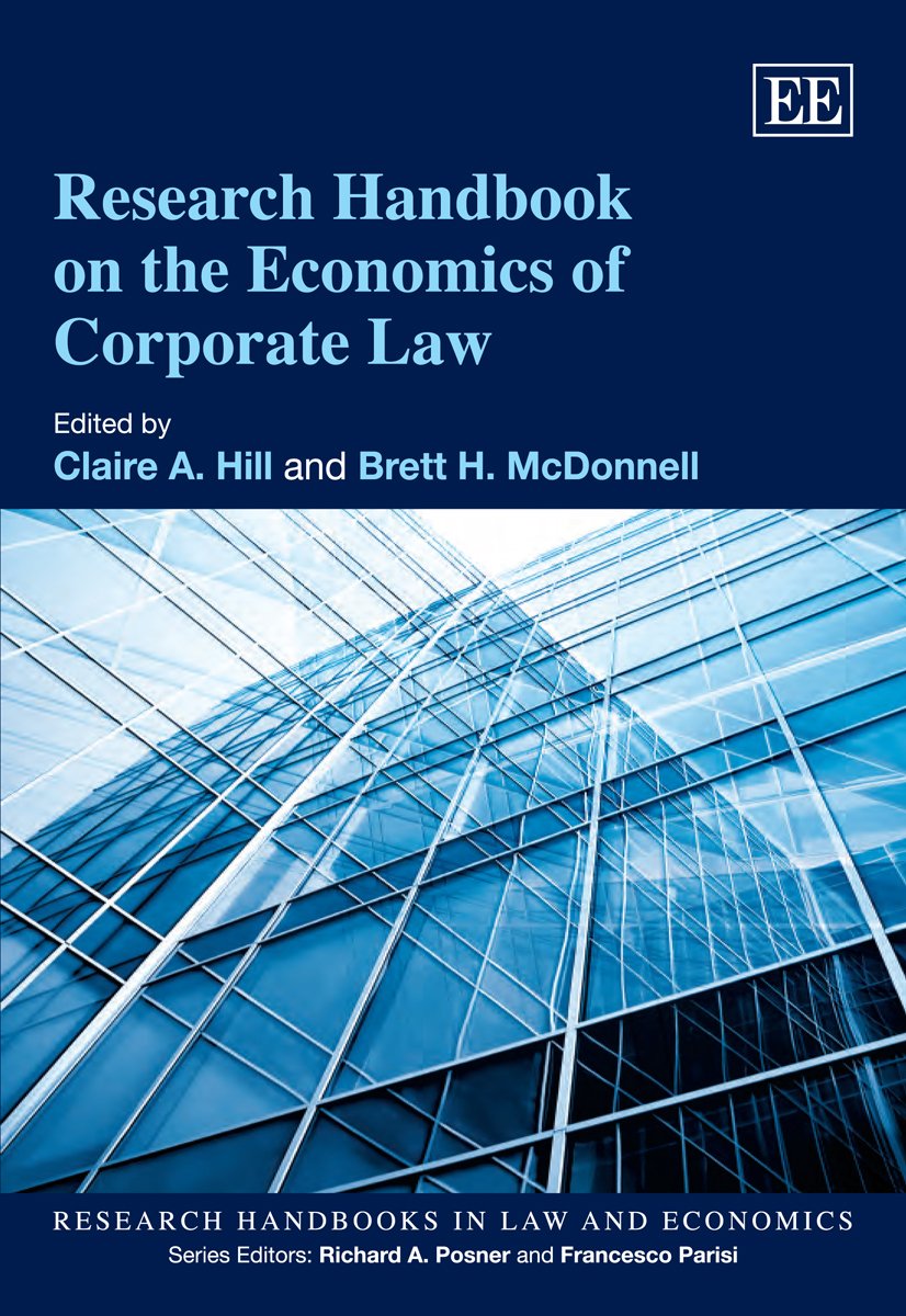 Research Handbook On The Economics Of Corporate Law (Research Handbooks In Law And Economics Series),Used