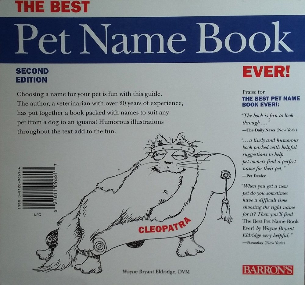The Best Pet Name Book Ever!,Used