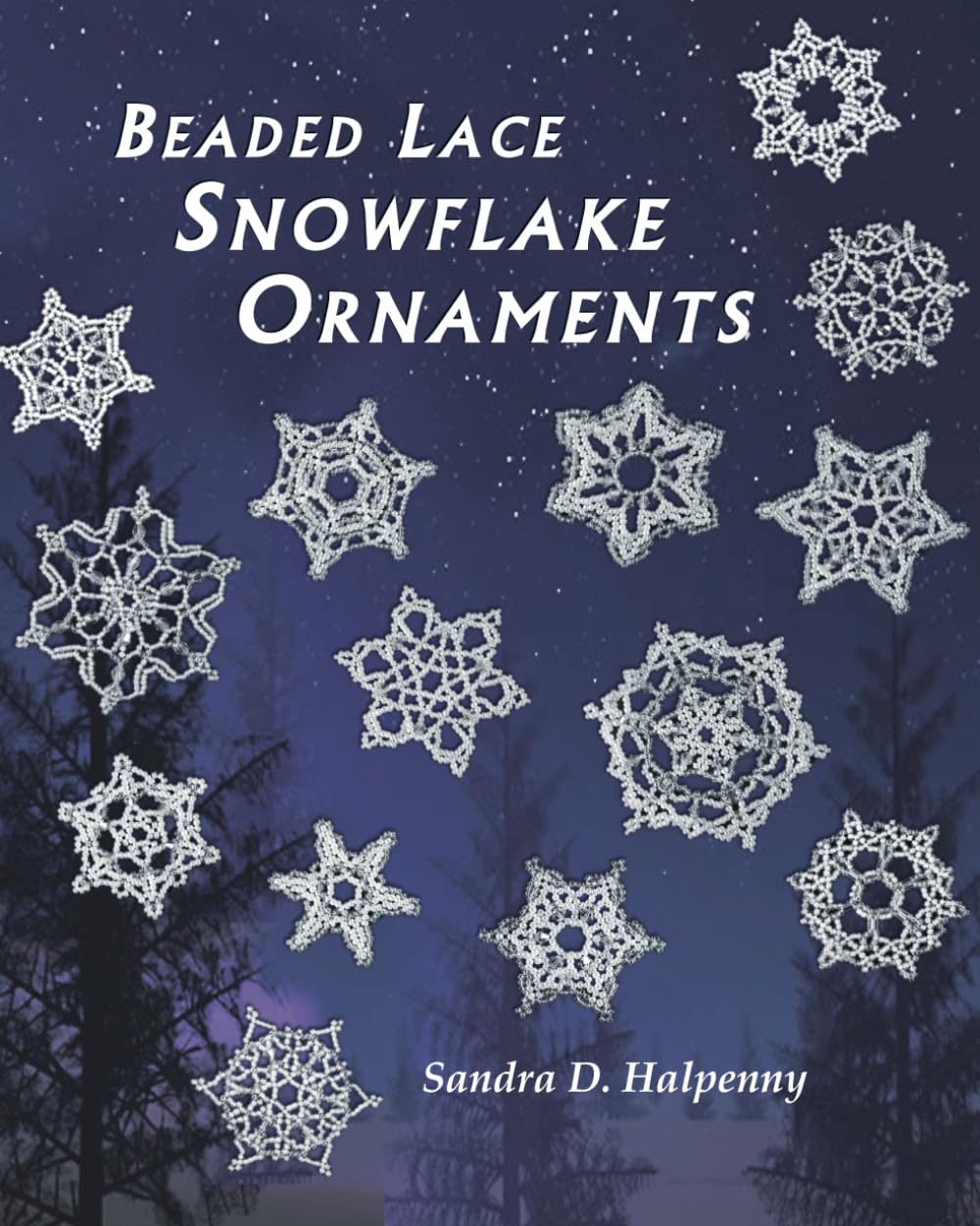 Beaded Lace Snowflake Ornaments,Used