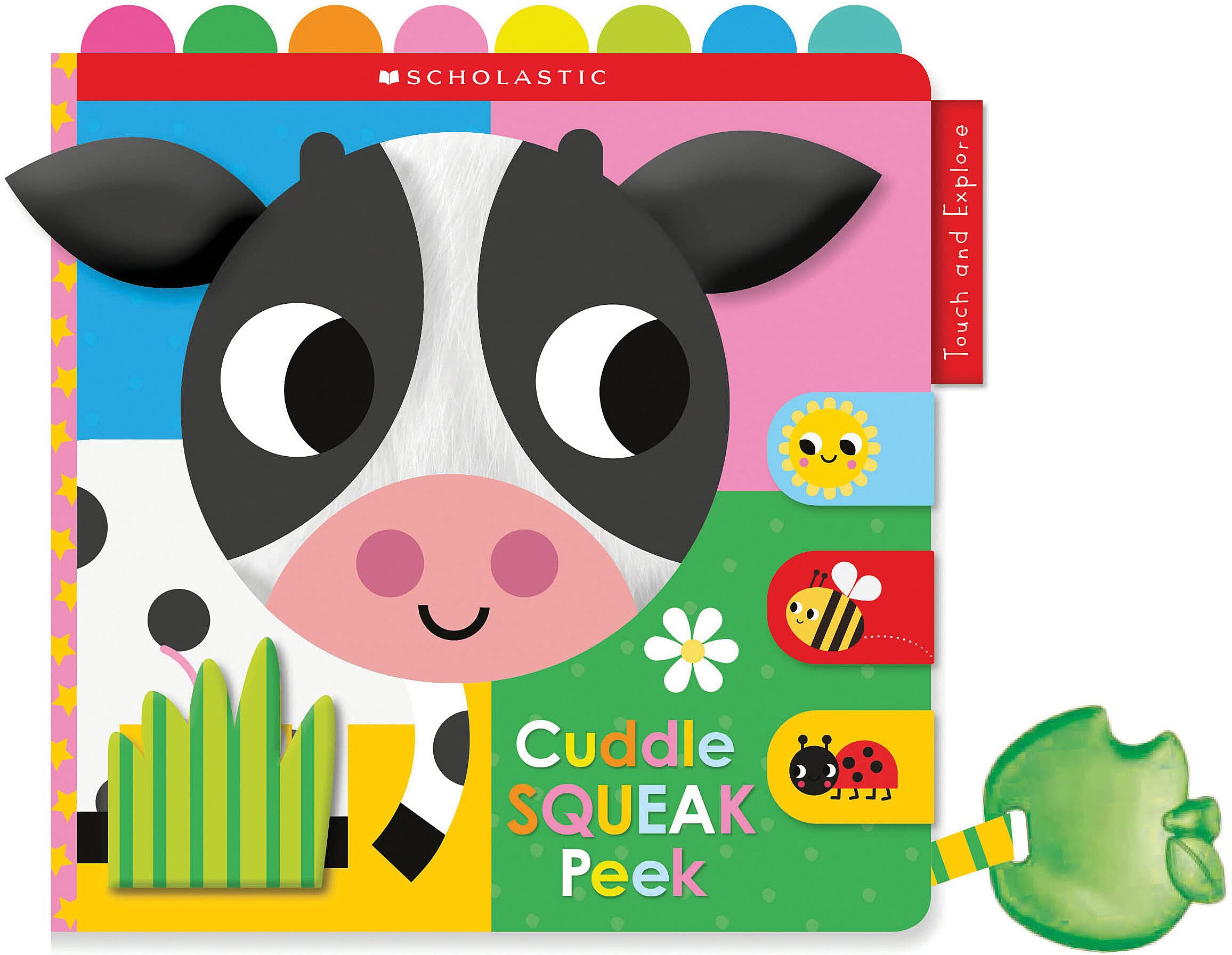 Cuddle Squeak Peek Cloth Book: Scholastic Early Learners (Touch And Explore),New
