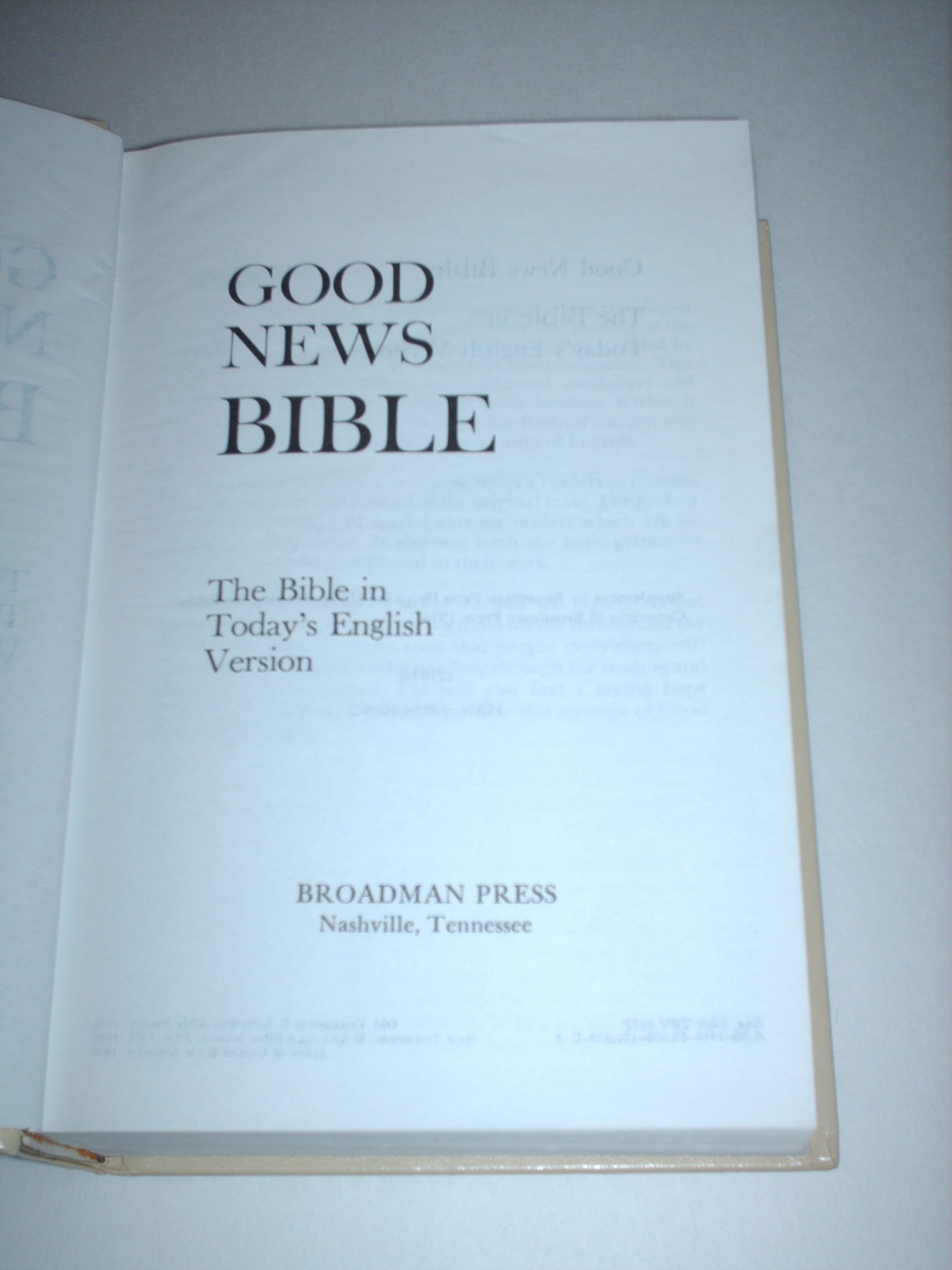 Good News Bible,Used