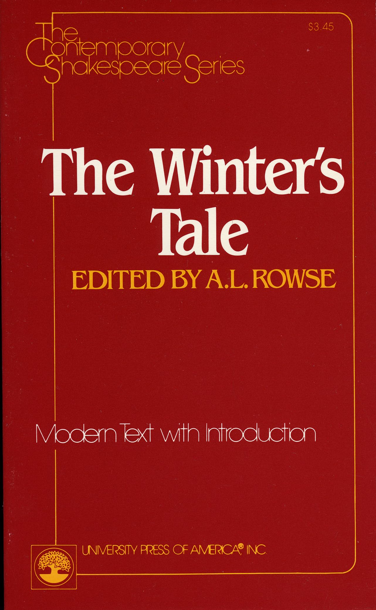 The Winter's Tale (Volume 21) (The Contemporary Shakespeare Series, 21),Used