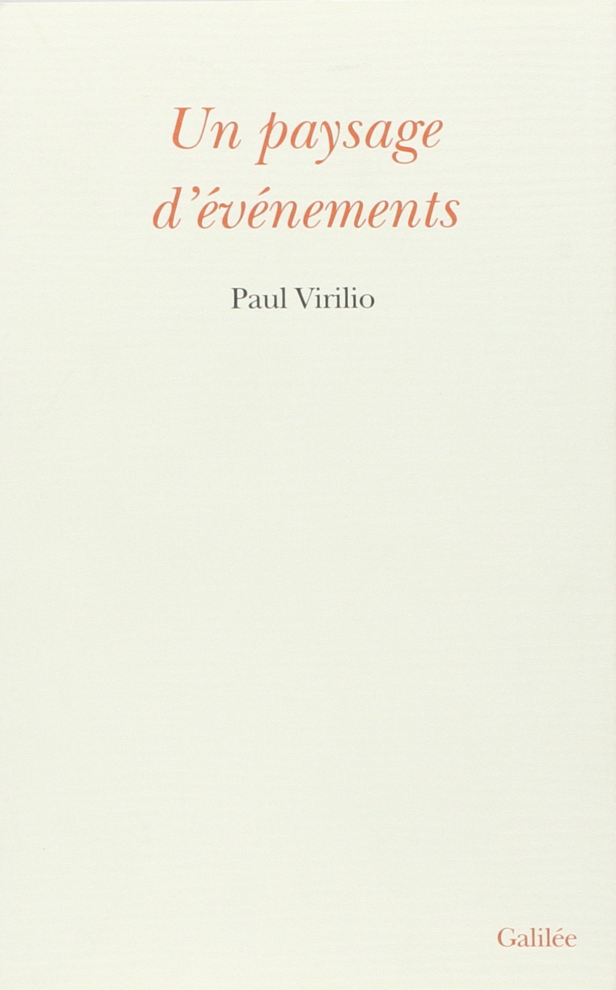 Un paysage d'vnements (0000),Used