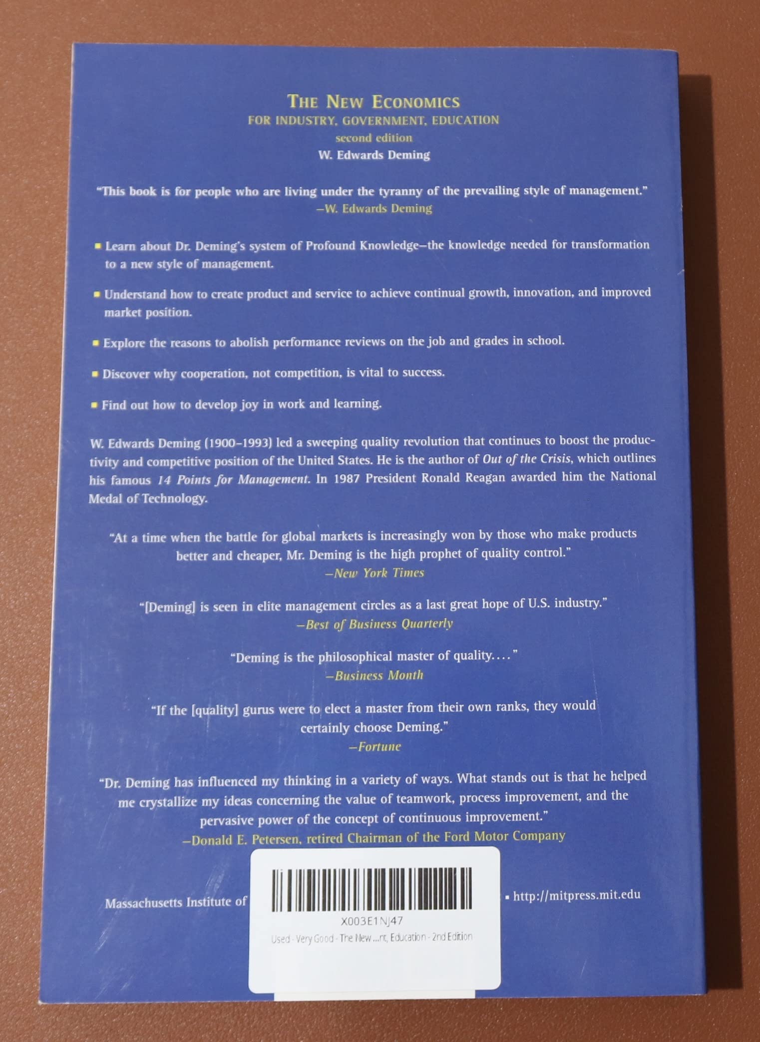 The New Economics for Industry, Government, Education 2nd Edition,New