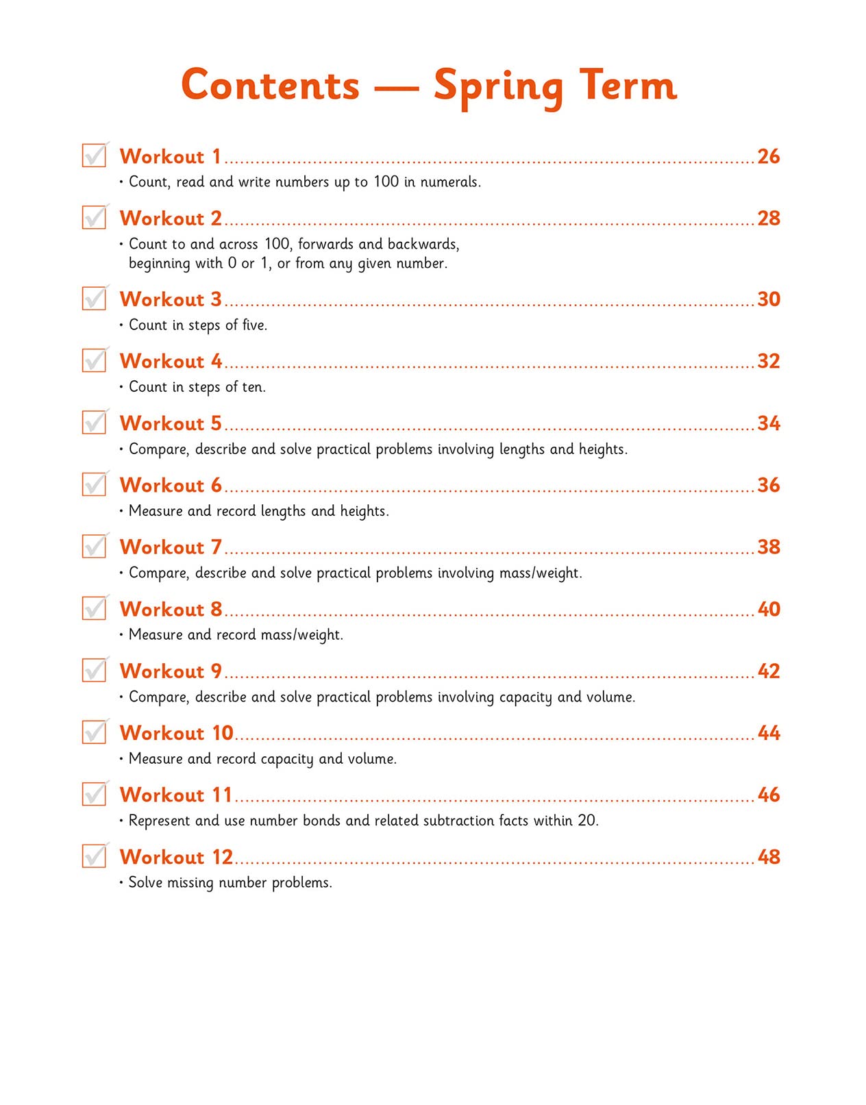 New KS1 Maths 10Minute Weekly Workouts Year 1 (CGP KS1 Maths),Used