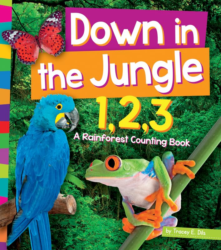 Down in the Jungle 1,2,3: A Rainforest Counting Book (1, 2, 3 Count With Me, Amicus Readers, Level 1),Used