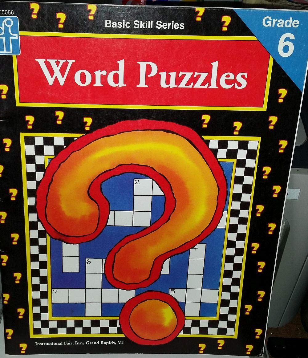 Word Puzzles, Grade 6,Used